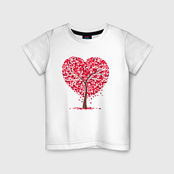 Детская футболка Дерево в виде сердца