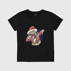 Детская футболка New year pug