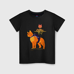 Детская футболка Stray - cat logo