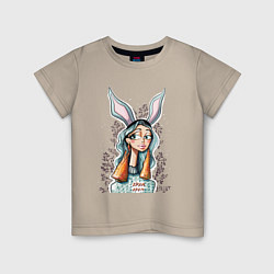 Детская футболка Девушка зая хрум хрум