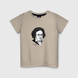 Детская футболка Людвиг ван Бетховен