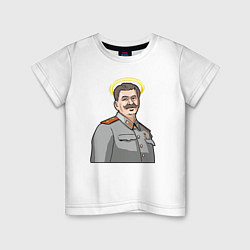Детская футболка Сталин с нимбом