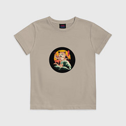 Детская футболка Японский кот с суши