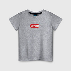 Детская футболка Love on