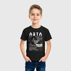 Футболка хлопковая детская Аста Черный клевер, цвет: черный — фото 2