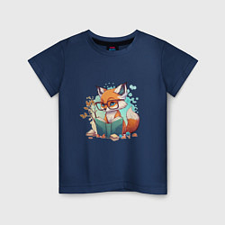 Детская футболка Умный лисёнок