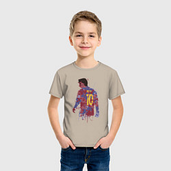 Футболка хлопковая детская Color Messi, цвет: миндальный — фото 2