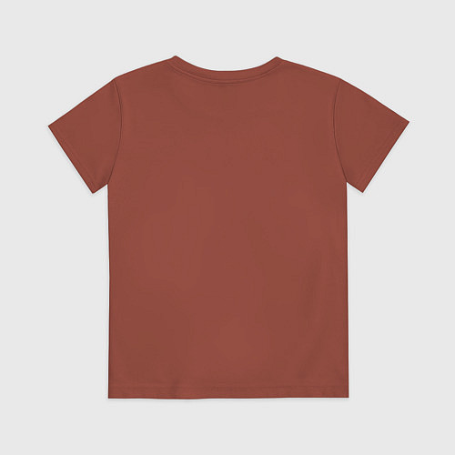 Детская футболка Детский рисунок милая куколка девочка / Кирпичный – фото 2