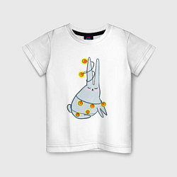 Детская футболка Кролик в гирлянде