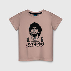 Футболка хлопковая детская Dios Diego, цвет: пыльно-розовый