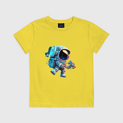 Детская футболка Космонавт находящийся в космосе