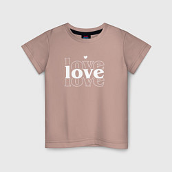 Детская футболка 3 Love