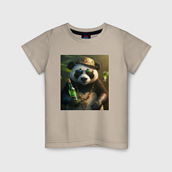 Детская футболка Панда на отдыхе чилит