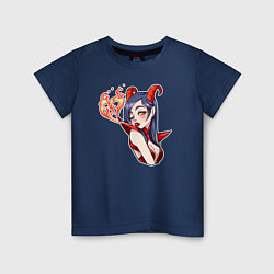 Детская футболка Дьяволица - огненная любовь
