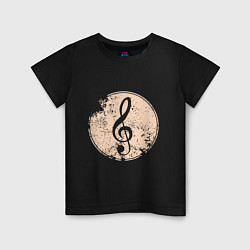 Детская футболка Музыка - скрипичный ключ