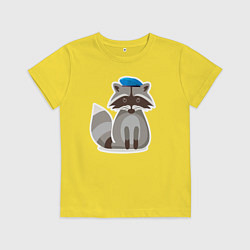 Детская футболка Боевой енот злится
