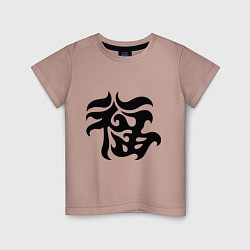 Детская футболка Японский иероглиф - Удача
