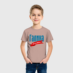 Футболка хлопковая детская Галина - limited edition, цвет: пыльно-розовый — фото 2