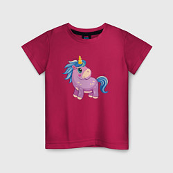 Детская футболка Фиолетовый единорог