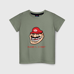 Детская футболка Mario player 1