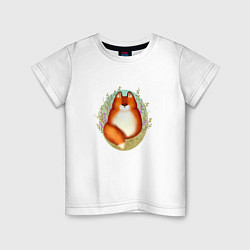 Детская футболка Весенняя лисичка и лаванда