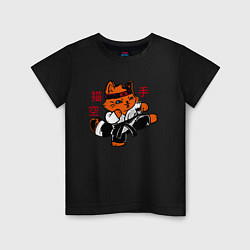 Детская футболка Кот каратист art