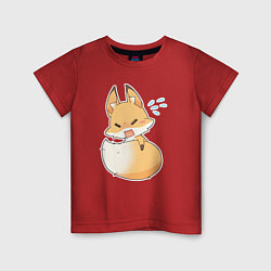 Детская футболка Милая лисичка недовольна