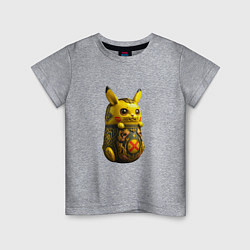 Детская футболка Матрешка-пикачу