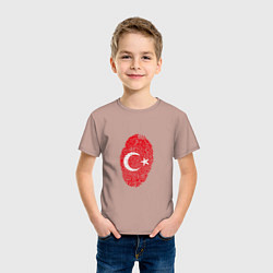 Футболка хлопковая детская Отпечаток Турции, цвет: пыльно-розовый — фото 2