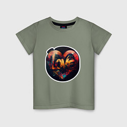 Детская футболка Love на День Святого Валентина