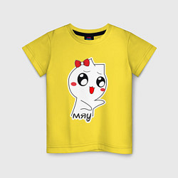 Детская футболка Кошечка Мяу
