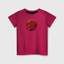 Детская футболка Любовь на День Святого Валентина, узор