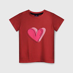 Детская футболка Большое бьющееся сердце