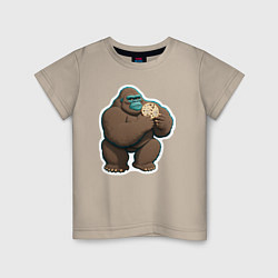 Детская футболка Горилла с печенькой