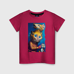 Детская футболка Главный кот - нейросеть - art