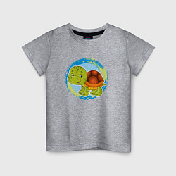 Детская футболка Мультяшная черепаха