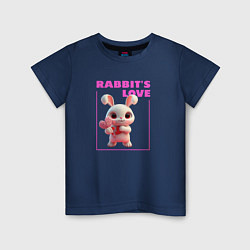 Детская футболка Любовь кролика