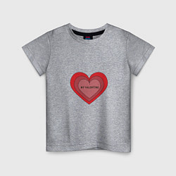 Детская футболка Сердце my valentine