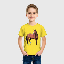Футболка хлопковая детская Тяжелая теплокровная, цвет: желтый — фото 2