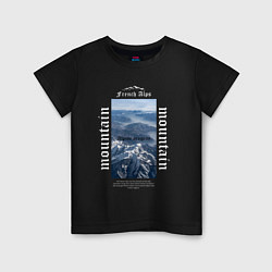 Детская футболка Французские Альпы
