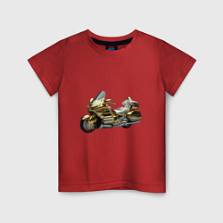 Детская футболка Золотой мотоцикл