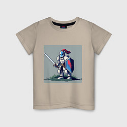 Детская футболка Пиксельный рыцарь
