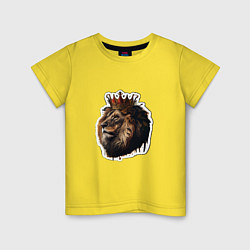 Детская футболка Лев-царь в короне