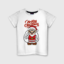 Детская футболка Christmas Mario
