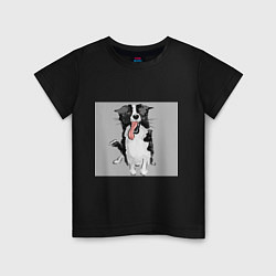 Детская футболка Уставший пёс