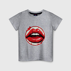 Детская футболка Губы в поцелуе
