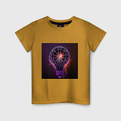 Детская футболка Фиолетовая лампочка