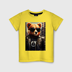 Детская футболка Медведь рокер