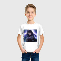 Футболка хлопковая детская Raiden love, цвет: белый — фото 2