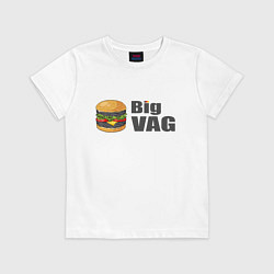 Футболка хлопковая детская Big VAGodroch, цвет: белый